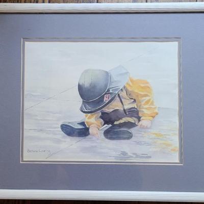 Original "Rainy Day" Signed By Barbara Levering