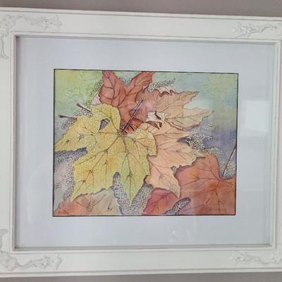 Original "Signs Of Autumn" Painting Signed By B. Levering