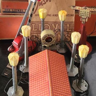 All Aboard! Lionel Train Accessories - 48 W Whistle Station and No. 71 Lamp Posts