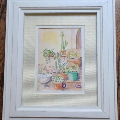 Original "Succulent Steps" Signed By Barbara Levering