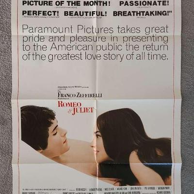 Franco Zeffitelli's Production Of Romeo & Juliet - Paramount's One-Sheet