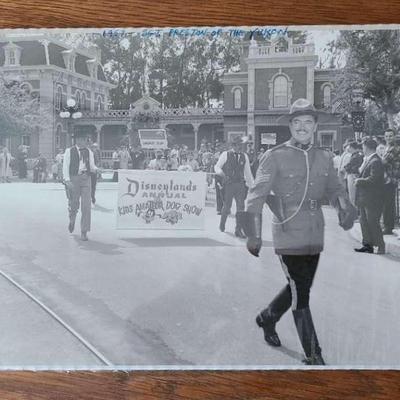 Walt Disney 1957 Disneyland Photo – Sgt. Preston of the Yukon Leads Kids Dog Parade