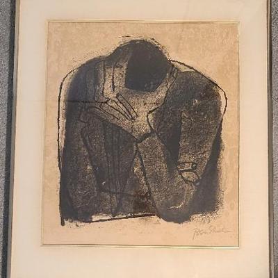 Monochromatic Abstract By Ben Shahn