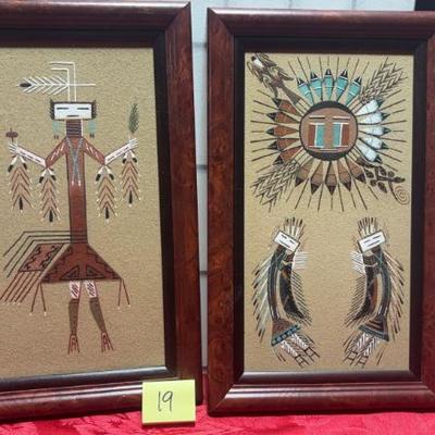 Sale Photo Thumbnail #47: Navajo sand art