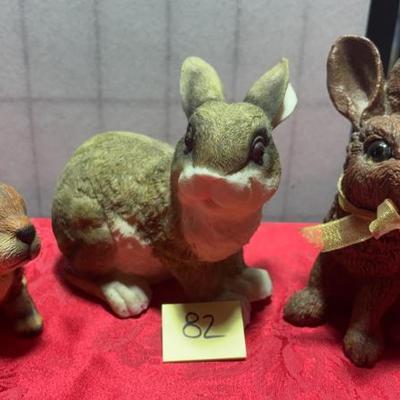 Sale Photo Thumbnail #15: Bunny sculptures