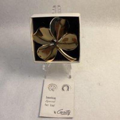 Solid brass 4 leaf clover