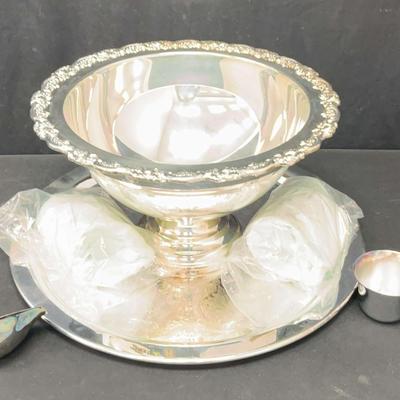 Oneida Silver Plate Punch Set