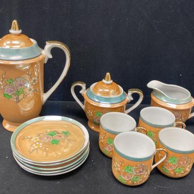 Lusterware Asian Tea Set