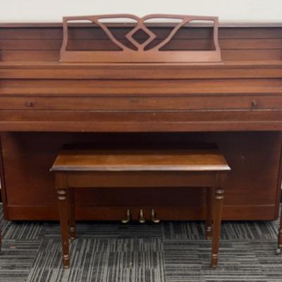 Mendelssohn Console Piano with Bench