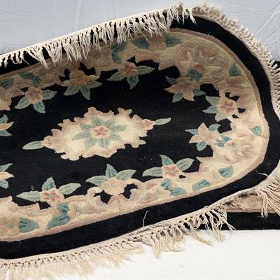 Small Area Rugs(Black And Cream)