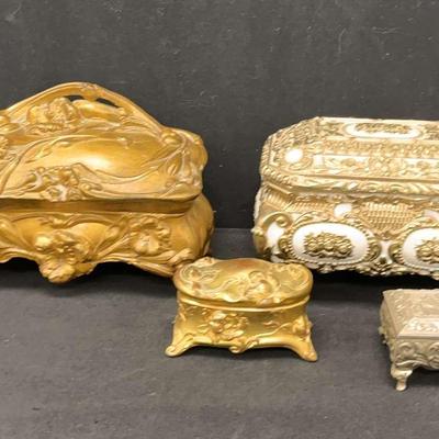 Brass Jewerly Casket Set And More