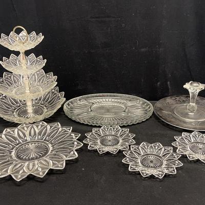 Vintage Flower Petal Tidbit Dish & More