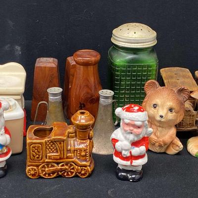 Salt & Pepper Shakers + Toothpick Holders