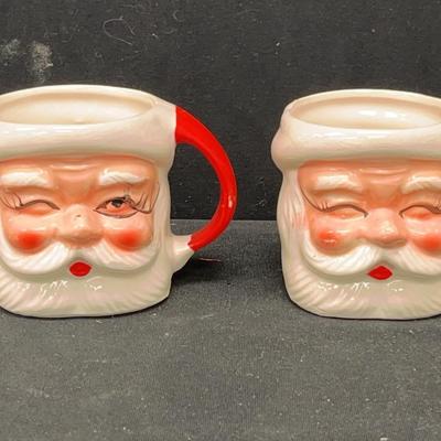 Vintage Santa Mugs