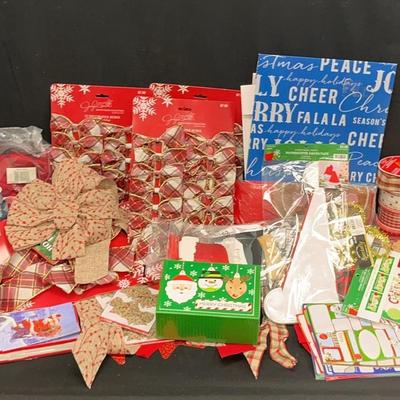 Christmas Wrapping And Present Decorating