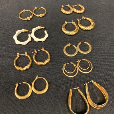 Goldstone Hoop Earrings- Post 9 PR