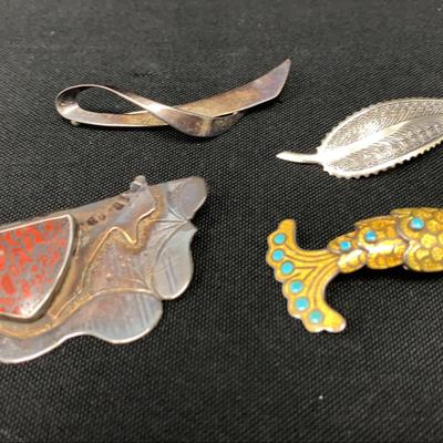 Sterling Vintage Brooches