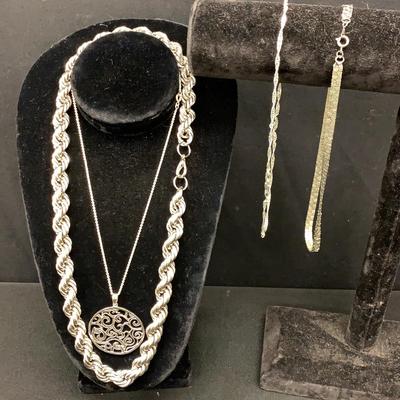 Silver tone Necklaces