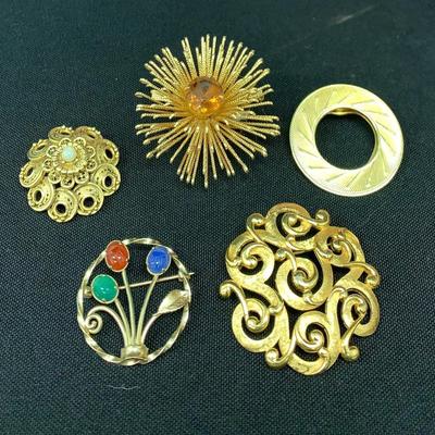 Vintage Brooches- Costume Jewelry