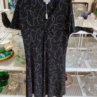 Sale Photo Thumbnail #32: Jessica London Women's Size 1X Dark Brown with a Geometric Design Dress AAA2616 $24.90
