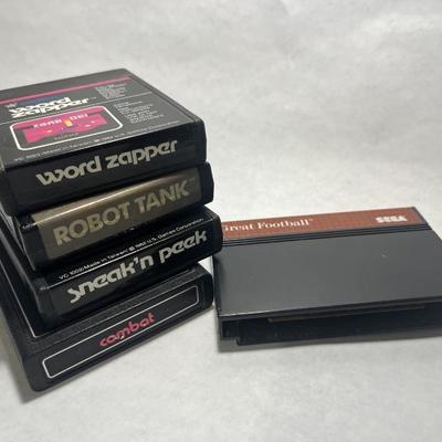 GM2008 Atari & Sega Combat, SneaknPeek, Word Zapper, Robot Tank, Great Football $24.99  - AAA Vintage 9017 Airline HWY New Orleans,...
