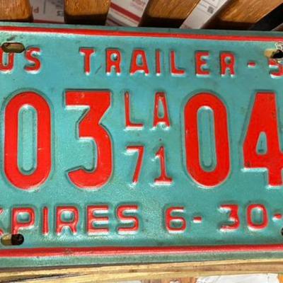 Plt5025 louisiana 1971 trailer