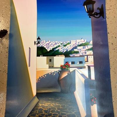 Sale Photo Thumbnail #40: Santorini Vista by Igor Medvedev serigraph #3 700 Signed LOCAL P U ONLY BR2405 $100.00   - AAA Vintage 9017 Airline HWY New Orleans, LA 70118 Hours 10-4 Monday - Saturday