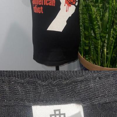Green day american idiot tultex black tee sz small