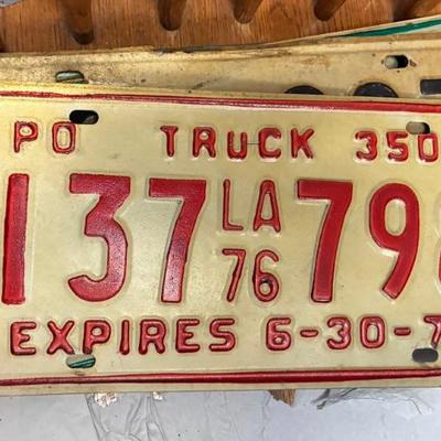 Plt5038 louisiana 1976 po truck 3500