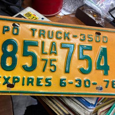 Plt5035 louisiana 1975 po truck 3500