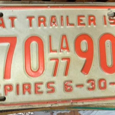 Plt5041 louisiana 1977 boattrailer 1500