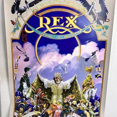 2006 REX Proclaims Mardi Gras Poster signed & numbered #86/200 King, Captain, Artist Signed BR2422 $149.99 - AAA Vintage 9017 Airline...