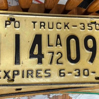 Plt5029 louisiana 1973 po trailer 3500