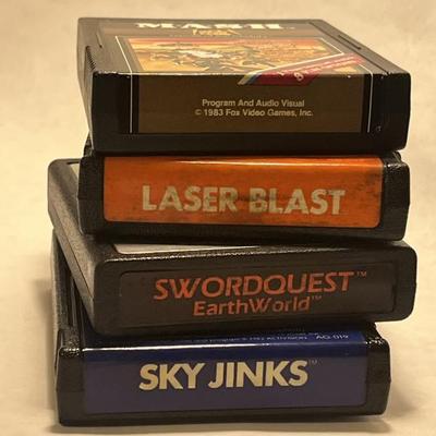 GM2009 Lot of 4 Atari Games  Sky Jinks, Swordquest Earthworld, Mash, Laser Blast $19.99  - AAA Vintage 9017 Airline HWY New Orleans, LA...