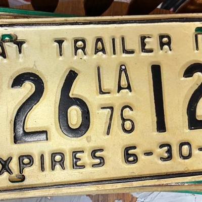 Plt5037 louisiana 1976 boattrailer 1500