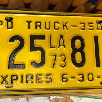 Plt5030 louisiana 1973 po truck 3500