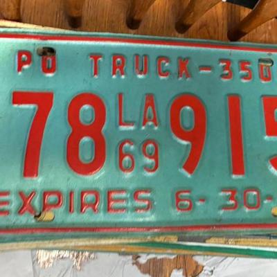Plt5017 louisiana 1969 po truck 3500