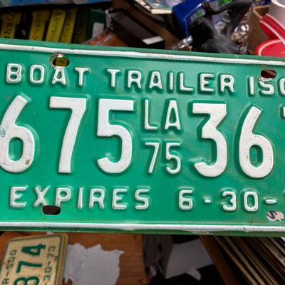 Plt5034 louisiana 1975 boat trailer 1500