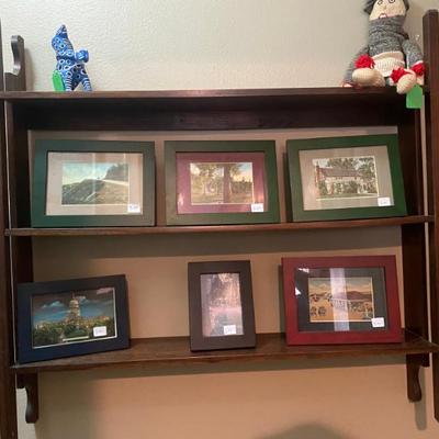Sale Photo Thumbnail #39: antique hanging wall bookshelf and antique sock doll