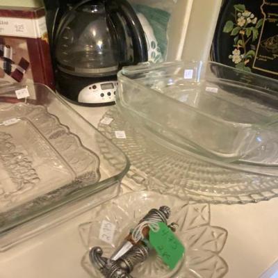 Sale Photo Thumbnail #70: glass serving pieces Hamilton beach coffee maker
