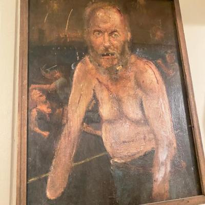 Sale Photo Thumbnail #11: original artwork by seth camm lee homeless man