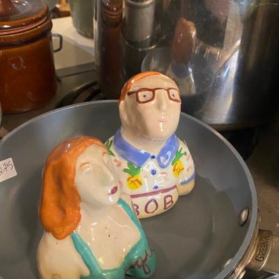 Sale Photo Thumbnail #55: monique and bob salt pepper shakers