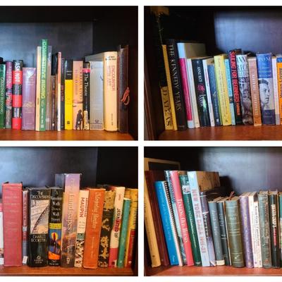 Eclectic Bookshelf Collection Featuring History, Literature, Reference & More
