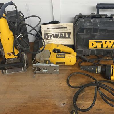 DeWalt Power Tool Trio – All Powered On!