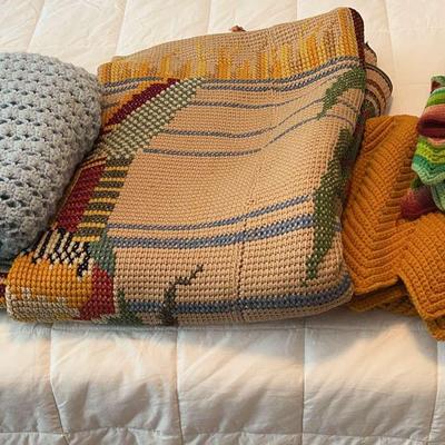 Collection of Quilts And Crochet Blankets