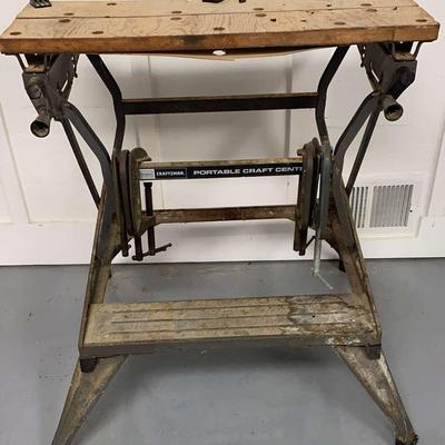 Vintage Sears Craftsman Portable Craft Center With Clamps