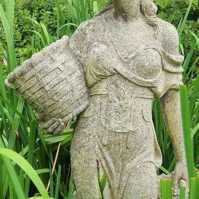 Elegant Concrete Garden Statue – 55" Tall