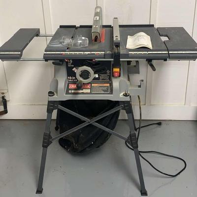 Craftsman 10" Table Saw With Stand – Untested