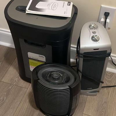 Office Essentials Bundle – Royal Paper Shredder & 2 Oscillating Fans