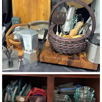 Bialetti Moka Pot, Cutting Boards, Kitchen Utensils & Glass Food Storage